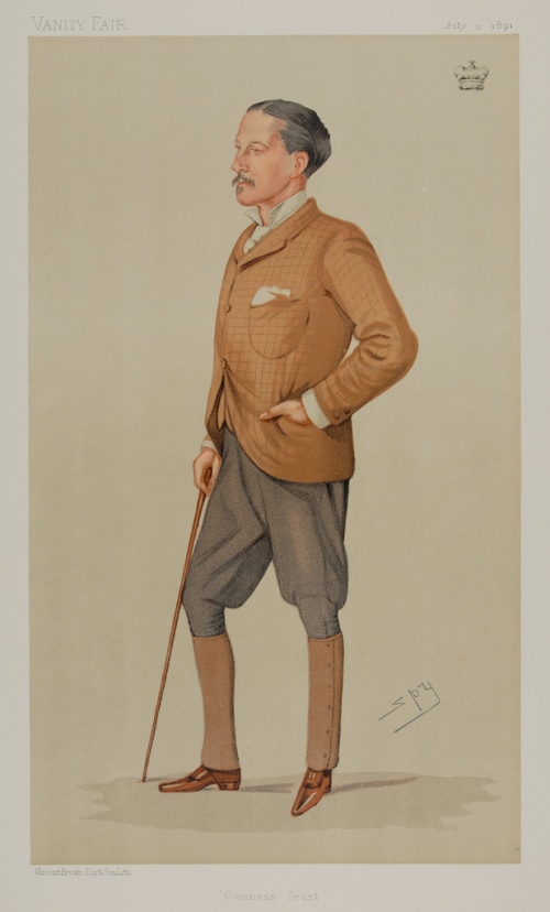 Edward Guiness, Comte d'Iveagh et entrepreneur irlandais à la tête de Guiness, 11 juillet 1891.